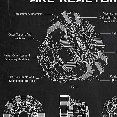 Tony Stark Arc Reactor Blueprints