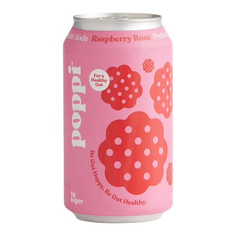 Poppi Raspberry Rose Prebiotic Soda - World Market