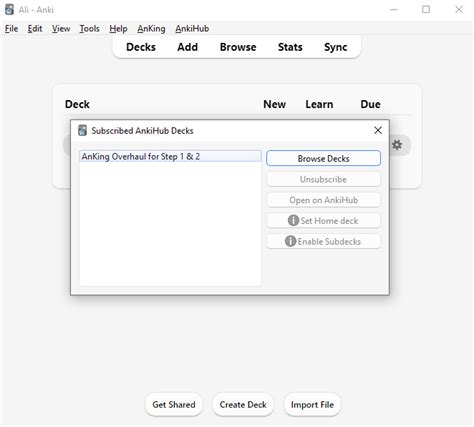 Anking decks and subdecks not showing - 🙋 Support - AnkiHub Community