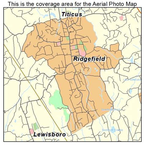 Aerial Photography Map of Ridgefield, CT Connecticut