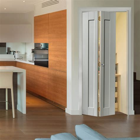 JB Kind Internal White Primed Axis Shaker Panel Bi-Fold Door 762mm | Door Superstore®