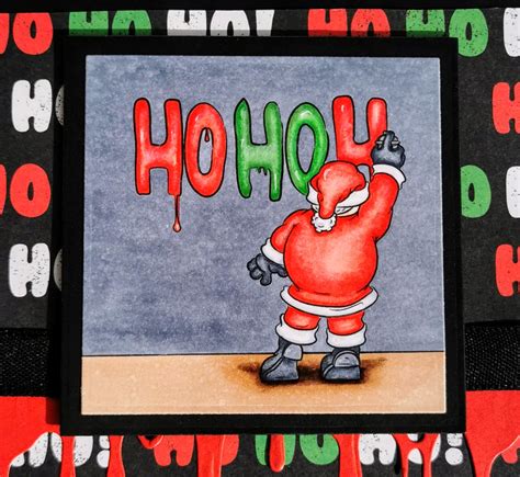 Banksy Claus Graffiti Christmas Card | Paperesse