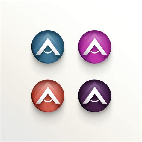 Premium AI Image | Minimalistic Logo Design and Variations on White Background