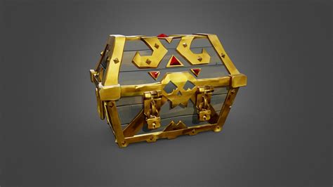 Sea of Thieves - Captain Chest (Treasure Chest) - 3D model by HexHyte ...