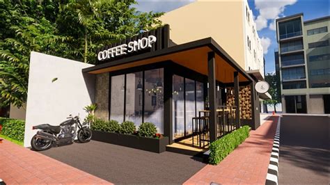 Design Cafe Minimalis 5 x 10 m, [Coffee Shop Design Minimalist] - YouTube