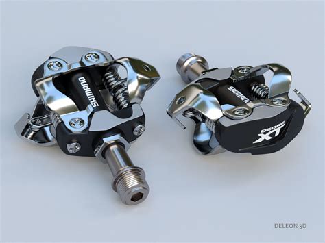 Clipless Shimano SPD Pedals 3D model | CGTrader