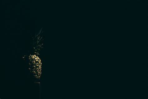 HD wallpaper: Pineapple, dark, exotic, fruit, minimal, minimalistic ...