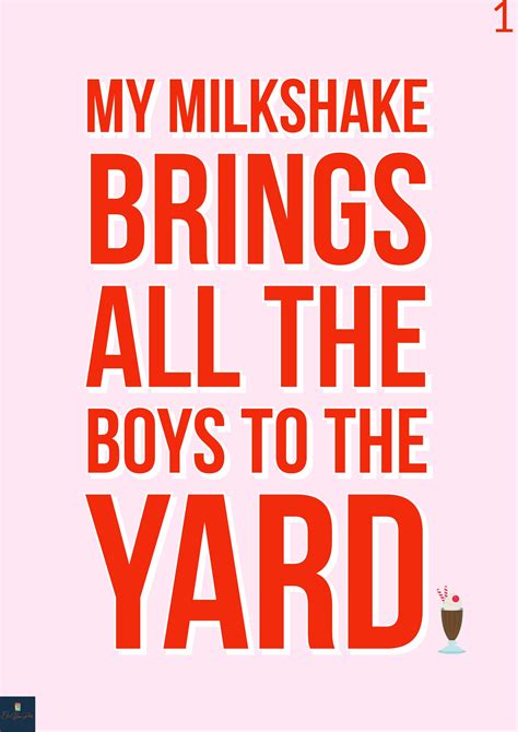 Milkshake Lyrics Print kelis Inspired Music Poster. - Etsy