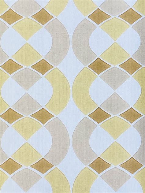 Vintage Wallpapers - Online Shop | Vintage geometric wallpaper yellow…