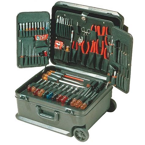 XCELITE, 86 Total Pcs, Rolling Tool Case, Electronics Tool Kit - 3KGU8 ...