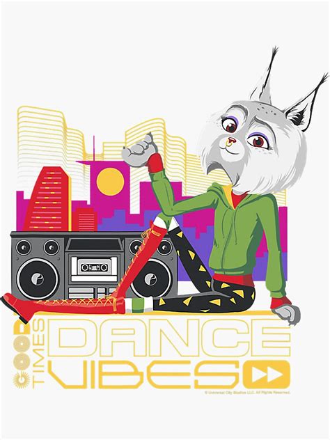 "Sing 2 Nooshy Retro City Poster" Sticker for Sale by toccikurtd | Redbubble