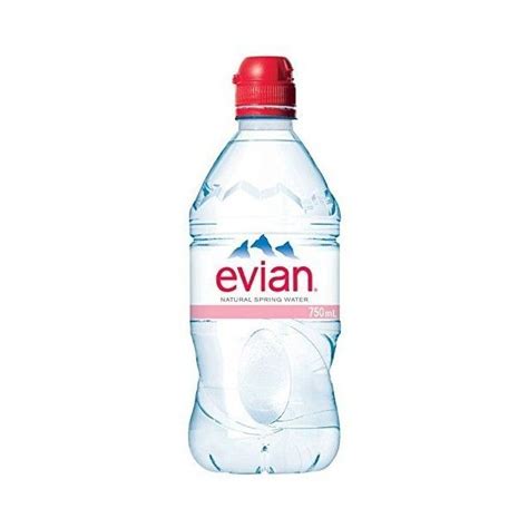 Evian Natural Spring Water 750 ml Sport Cap, 12 Count ($59) liked on ...