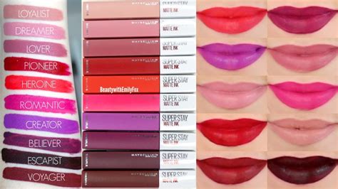 Maybelline Superstay Matte Ink Liquid Lipsticks || Lip ... | Doovi