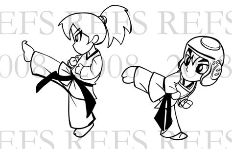 Taekwondo Drawing at GetDrawings | Free download