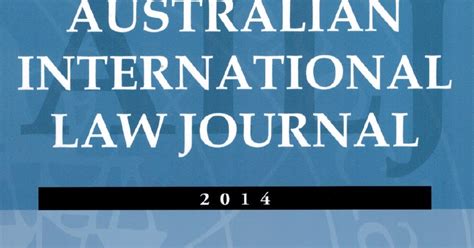 International Law Reporter: New Volume: Australian International Law Journal