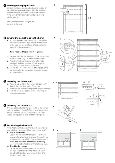 Connect roman blind fitting instructions