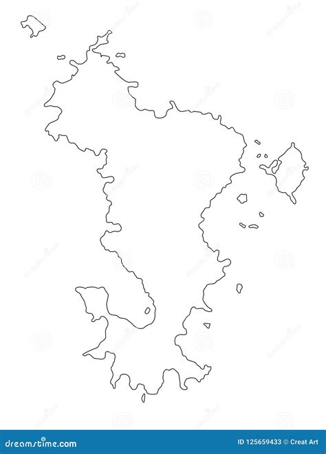 Mayotte Map Outline Vector Illustration Stock Vector - Illustration of independence, patriotic ...