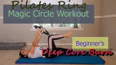 How to use magic circle Pilates ring beginner's workout? 15 minutes deep core work out ...