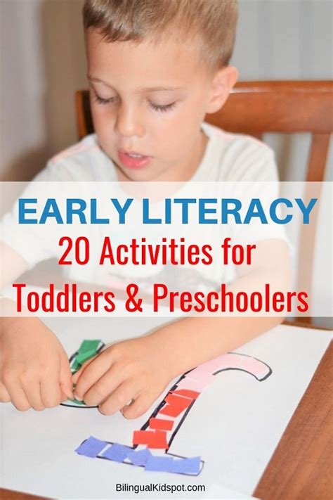 20 Literacy Activities for Preschoolers Kindergarten Kids, & Toddlers