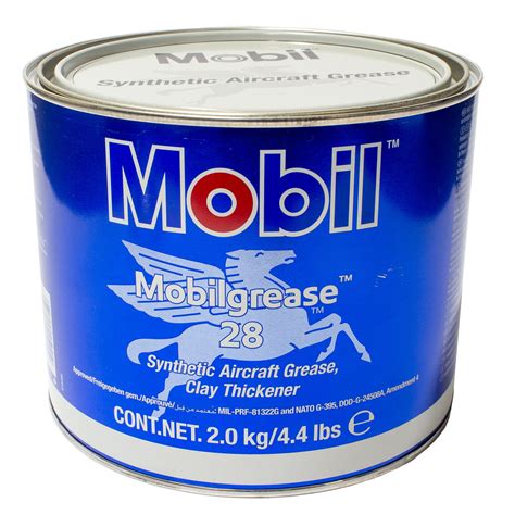 Mobil Grease 28 Synthetic Aircraft Grease 2kg / 4.4lbs Can - Pilot Gear ...