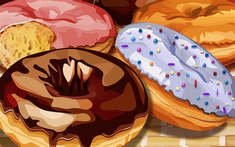 PSD Food illustrations 3196 doughnuts Donut illustration Wallpapers - HD Wallpapers 74423