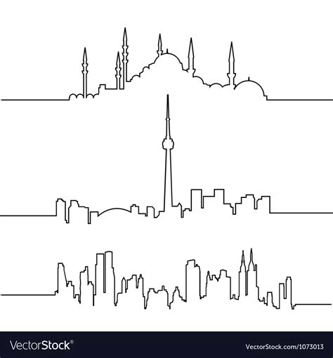 Cityscapes Royalty Free Vector Image - VectorStock