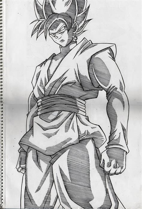 [OC] Goku Black line art : dbz