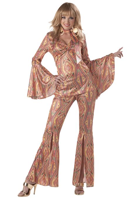 Womens 70s Disco Costume - Adult 1970s Halloween Costumes