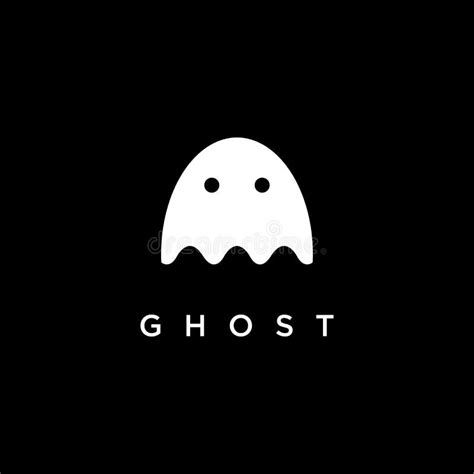 Ghost logo vector template stock vector. Illustration of scary - 199376644