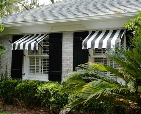 Spear Window Awnings - Made with Real Wrought Iron Frames :PYC Awnings