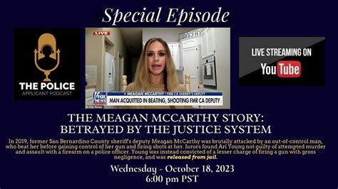 The Meagan McCarthy Story: Former San Bernardino Deputy Betrayed by the Justice System - YouTube