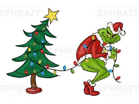 Grinch Christmas Tree Cartoon