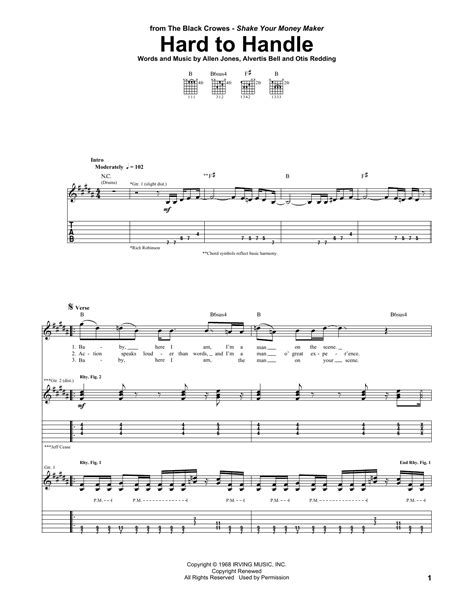 Hard To Handle | Sheet Music Direct