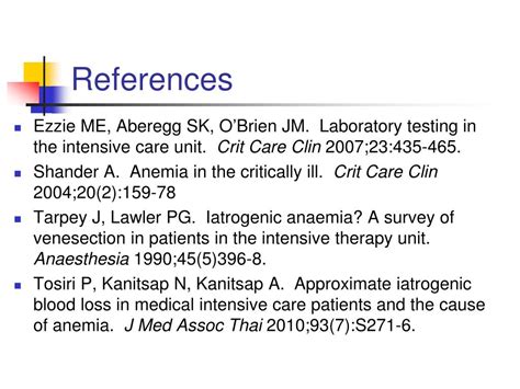 PPT - Iatrogenic Anemia in the ICU PowerPoint Presentation, free download - ID:5760844