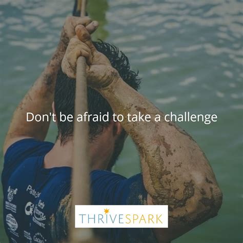 Don’t Be Afraid To Take a Challenge – Thrivespark | Challenges, Don’t be afraid, Dont be afraid