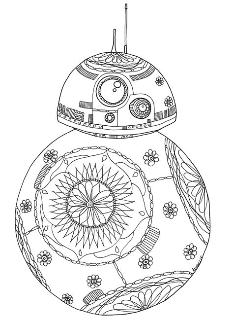 Star Wars Bb8 Coloring Pages Adult Coloring Pages