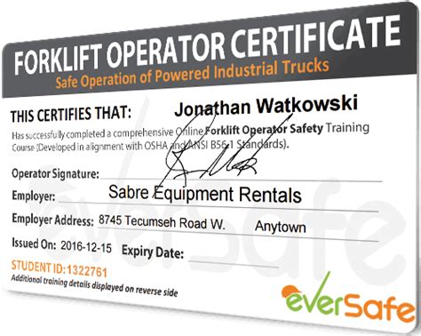 forklift-operator-certificate - Eversafe Media Inc.