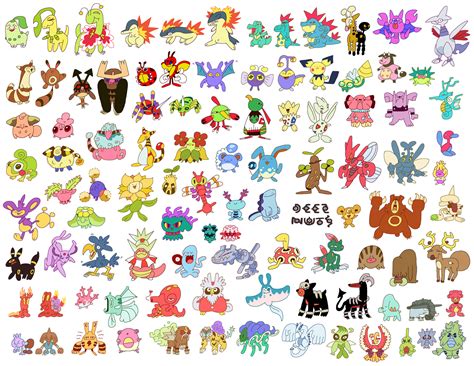 ArtStation - Every Pokémon (Generation 2)