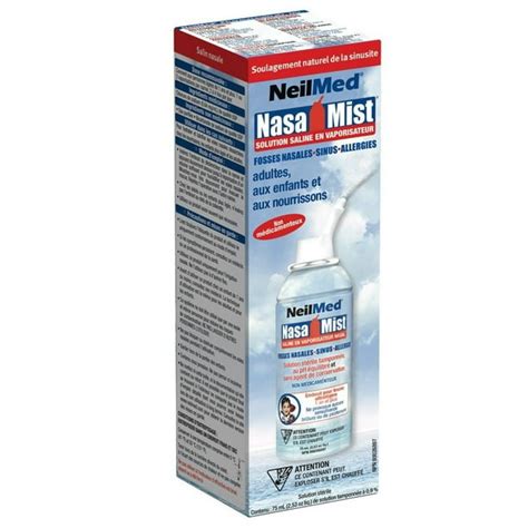 NeilMed NasaMist Isotonic Saline Spray for Adult Children & Babies Allergy and Sinus Sufferers 2 ...