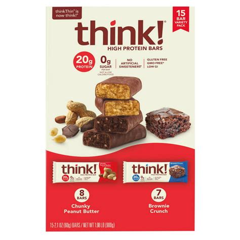 Think High Protein Bars Variety Pack 15 count. - Walmart.com - Walmart.com