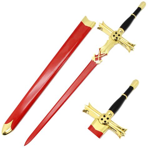 Mikaela Hyakuya Red Anime Wooden Sword Cosplay Weapon