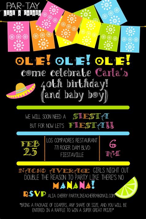 Fiesta Invitations