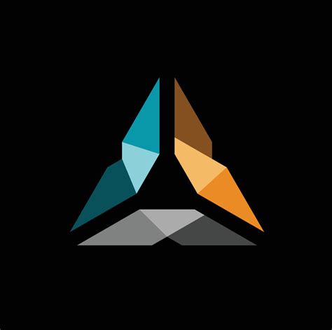 3d triangle logo vector illustration 4923400 Vector Art at Vecteezy