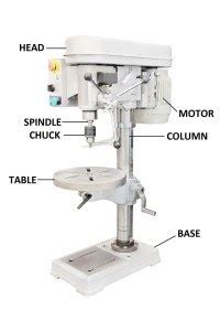 Drill Press Parts Diagram and Their Functions ~ Ourengineeringlabs