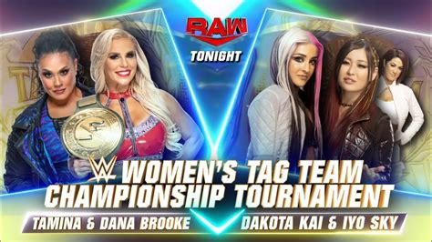 WWE Women's Tag Team Championship Tournament - First Round (Full Match) - YouTube