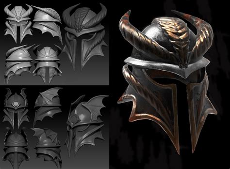 futuristic helmet concept art | Knight Helmet Concept : Helmet | Fantasy character design ...