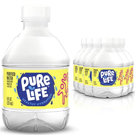 Buy Nestle Pure life Purified Water - 8 oz Bottled Spring Water - 24 Pack Bottled Water - Mini 8 ...