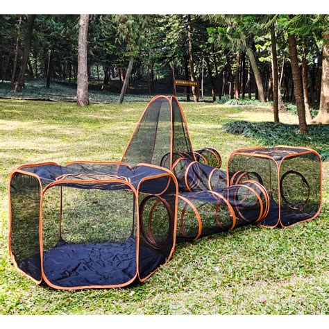 Buy KUCDBUN Outdoor Cat Enclosures, 6-in-1 Outdoor Cat Tent with Cat ...