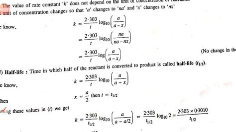 Integrated rate equation for first order reaction - YouTube