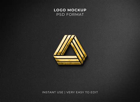 Luxury gold logo mockup on Behance